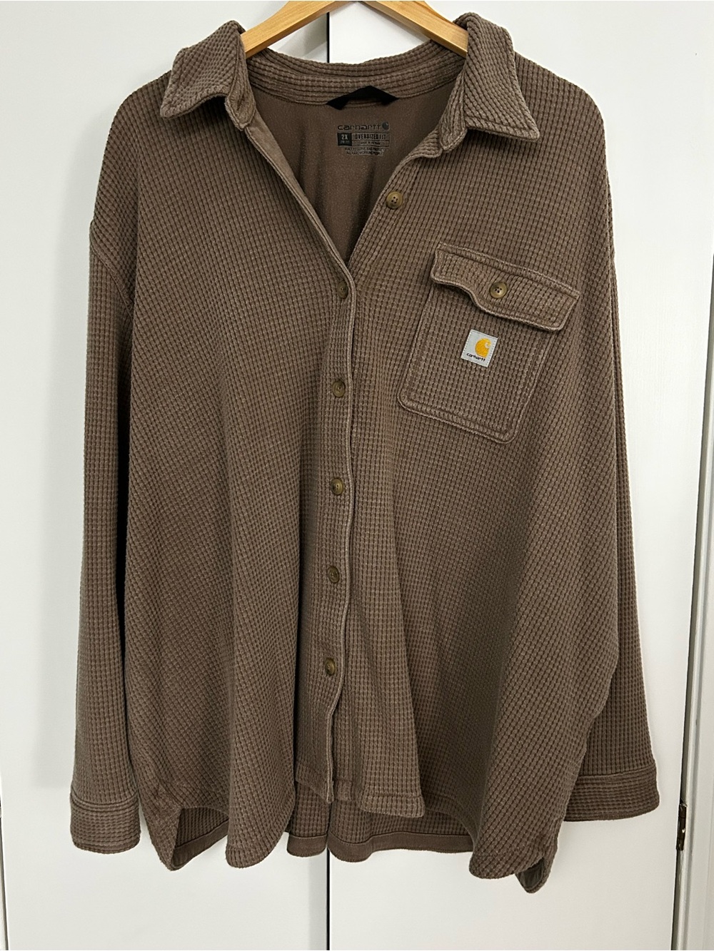 Carhartt Oversized Fit Heavyweight Waffle Knit Shirt